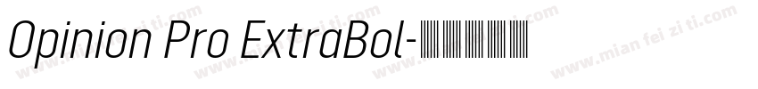 Opinion Pro ExtraBol字体转换